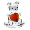 Rocking Crystal Bear with Heart