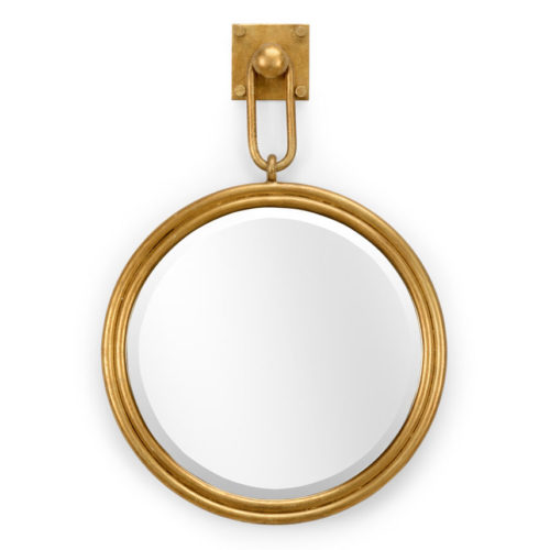Round Gold Leaf Mirror (small)