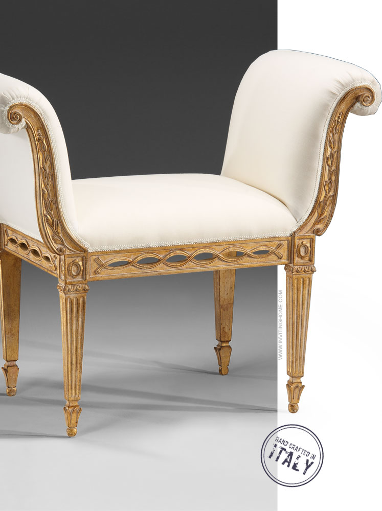 Neoclassic Style Bench