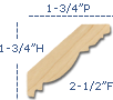 Egg-And-Dart Wood Crown Molding