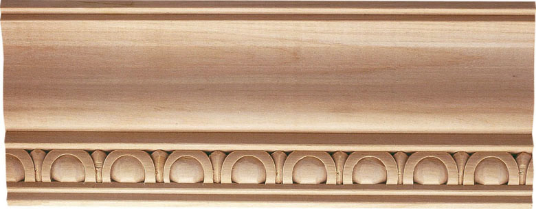 Newton Carved Crown Molding (large) - bass wood