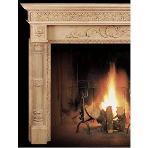 fireplace mantel details