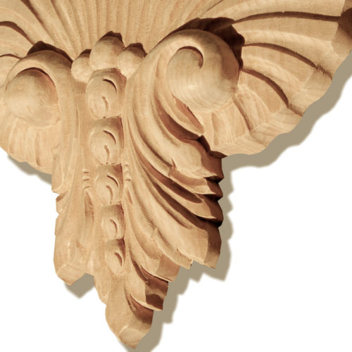 Sharon shell wood carving is hand carved by skilled craftsman from premium selected hardwood