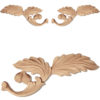 Vermont scrolls wood carvings are hand crafted from premium selected North American hard maple, cherry and red oak. Wood carving features carved in deep relief elegant leaf scrolls and acorn motif
