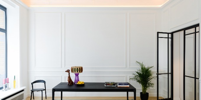 modern crown molding for indirect lighting available at InvitingHome.com