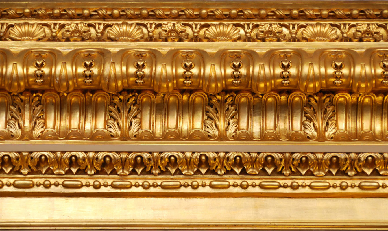 luxury molding, gold crown molding