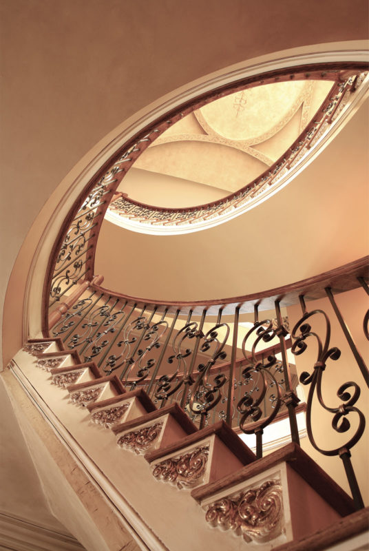 staircase with decorative stair brackets; staircase design ideas; staircase inspiration