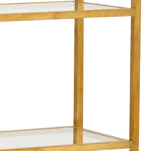 gold etagere