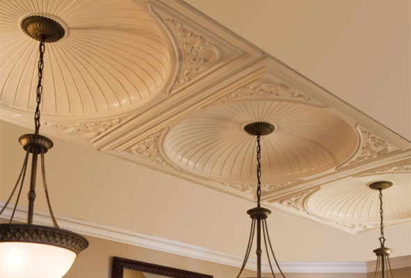 ceiling decor with ceiling domes
