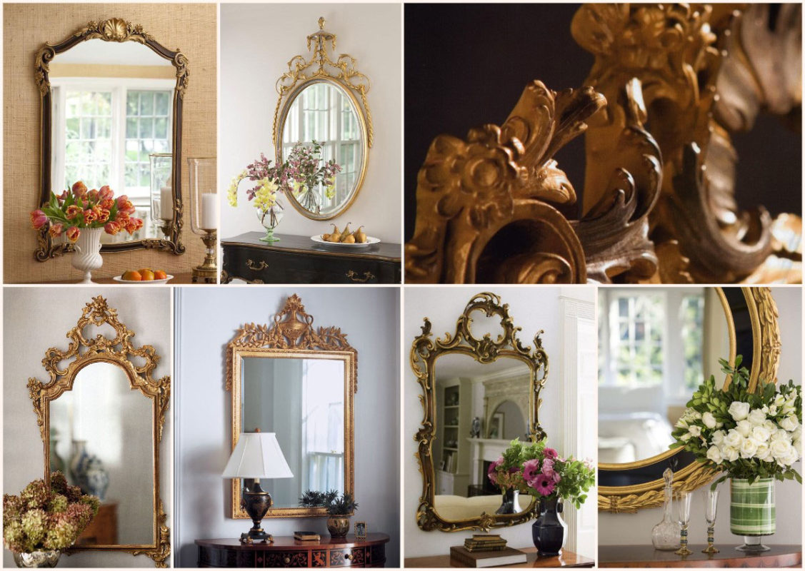 Collection of gorgeous hand-crafted in Italy mirrors available at www.InvitingHome.com