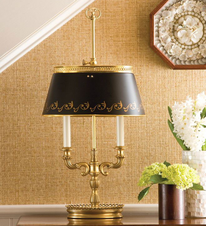 solid cast brass table lamp available at InvitingHome.com