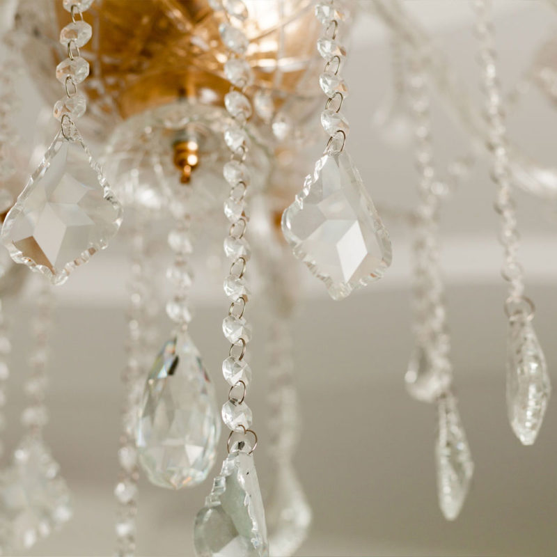 elegant crystal chandelier
