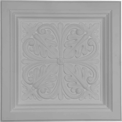 The Acanthus Scroll ceiling tile is modeled after an original historical pattern and design.