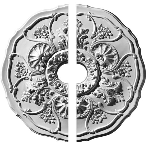 two piece Le-Chatter Ceiling Medallion.