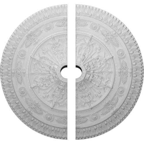 Stunning Florence ceiling medallion has an exquisite leaf and floral motif. This ceiling medallion molded in deep relief design to achieve the highest degree of quality and details.