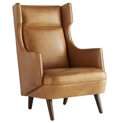 A wingman for the ultimate evening at home, this timeless armchair will become a favorite seat in the house. Ease into the slight incline and you’ll never want to get out—with the comfort of plush cushioning at all angles, you’ll be settled in for the night.