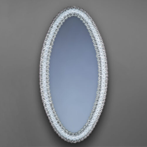 Flowered Oval Venetian Mirror