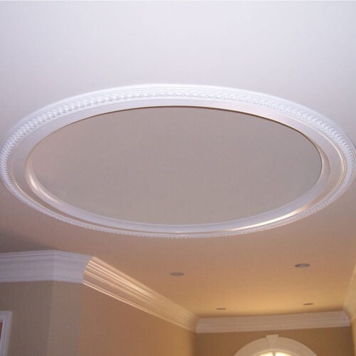 Alternative view of Running Coin Ceiling Dome with Lighting Cove