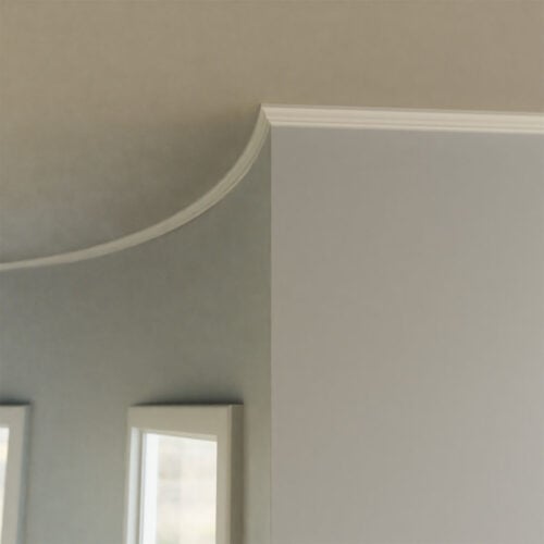 Flexible Crown Molding Installed