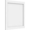 Angled view of flat panel ceiling tile with recessed center