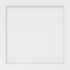 Flat panel ceiling tile with recessed center and beveled border